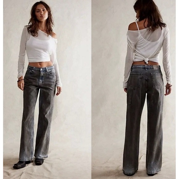 Free People Denim - Free People We The Free Tinsley Baggy High-Rise Straight Leg Jeans 31S NWT